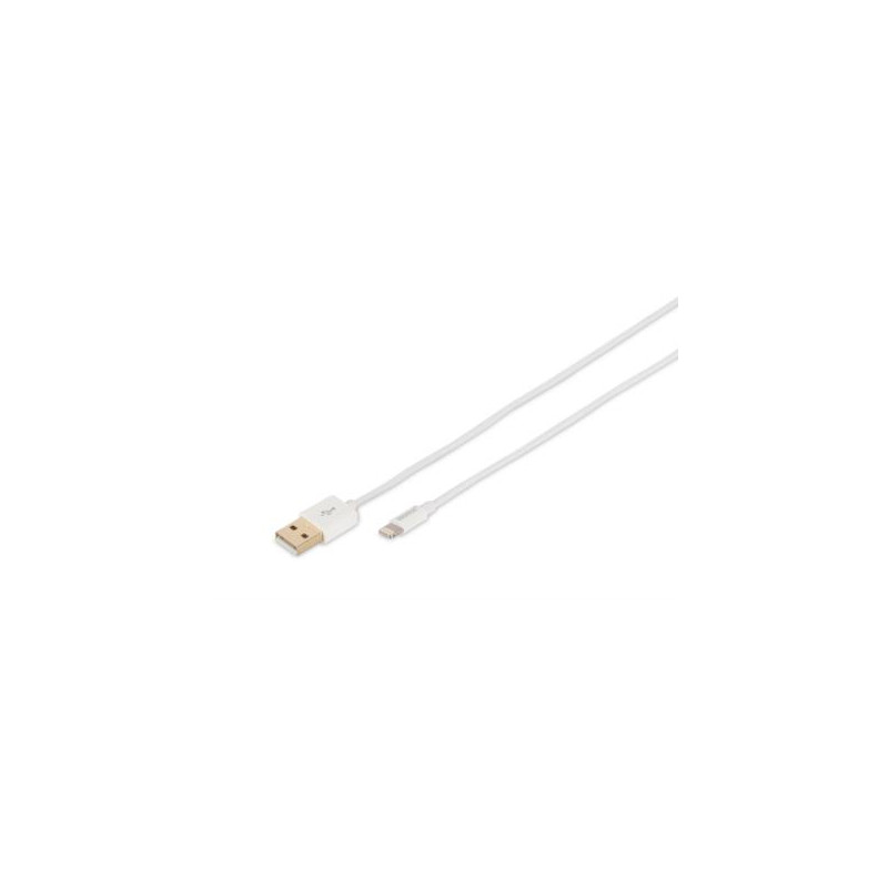 cavo digitus lightning/usb-a 1m bianco