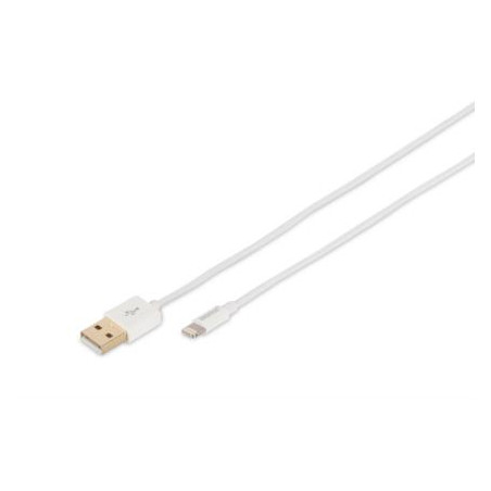 cavo digitus lightning/usb-a 1m bianco