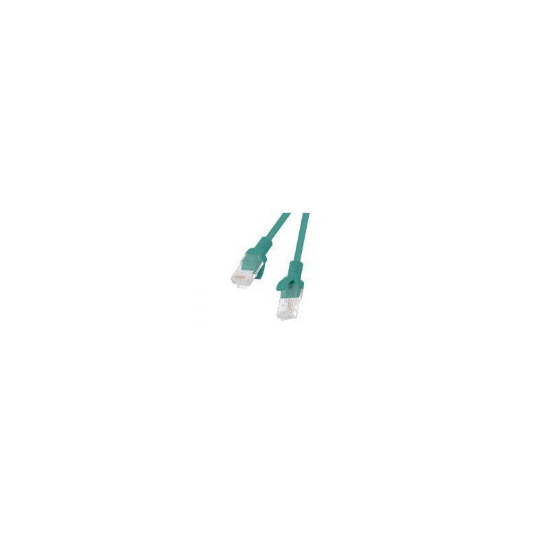 cavo di rete patch lanberg utp cat.5e 0.5m verde [pcu5-10cc-0050-g]