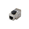 adattatore digitus f a f 8 poli cat 6a schermato [dn93906]