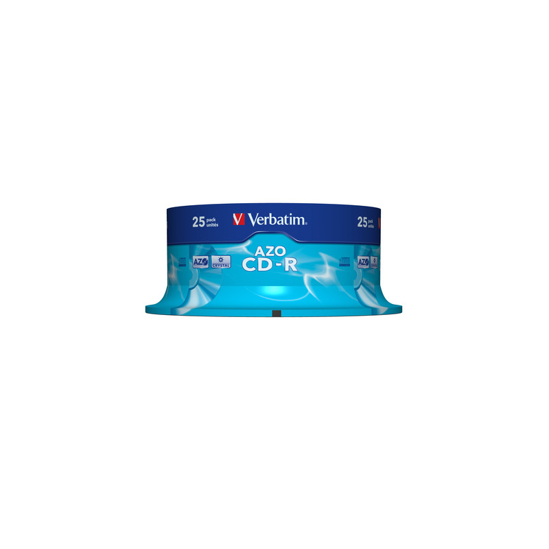 confezione cd-r verbatim 52x 700mb 25p cb azo 43352 [ecvrbcrl0000005]