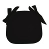 cuscino sagomato con lacci - nero - olibo'