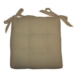 cuscino soft con lacci per sedia 40x40 - ecru' - olibo'