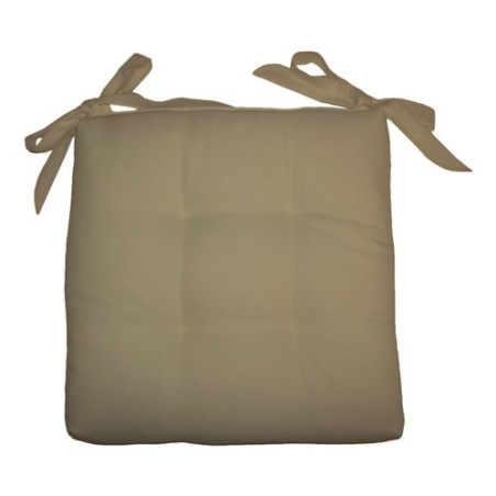 cuscino soft con lacci per sedia 40x40 - ecru' - olibo'