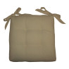 cuscino soft con lacci per sedia 40x40 - ecru' - olibo'