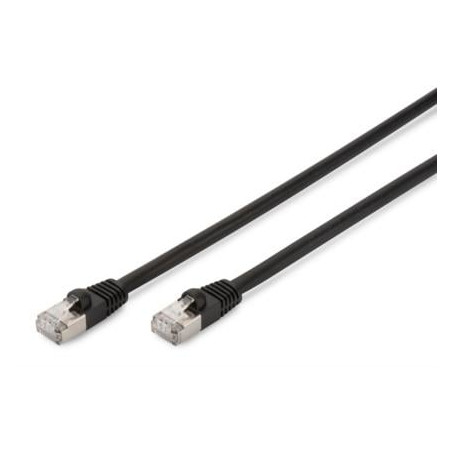 Cavo di rete digitus s-ftp cat.6 doppia schermatura nero mt.