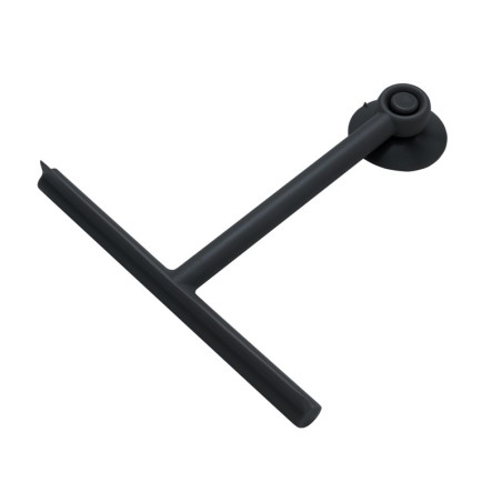 tergivetro gedy gummy a muro in resina termoplatica 22x3x23cm nero