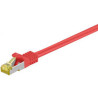 cavo di rete goobay cat7 s/ftp m/m 5m rosso [91625]