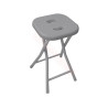sgabello richiudibile gedy per bagno termoplastiche e metallo 26x28x46.5cm