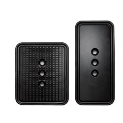 piastre frontali asetek per pedali forte nero [40-011-0011006]