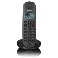 telefono cordless brondi lotus nero [10279090]