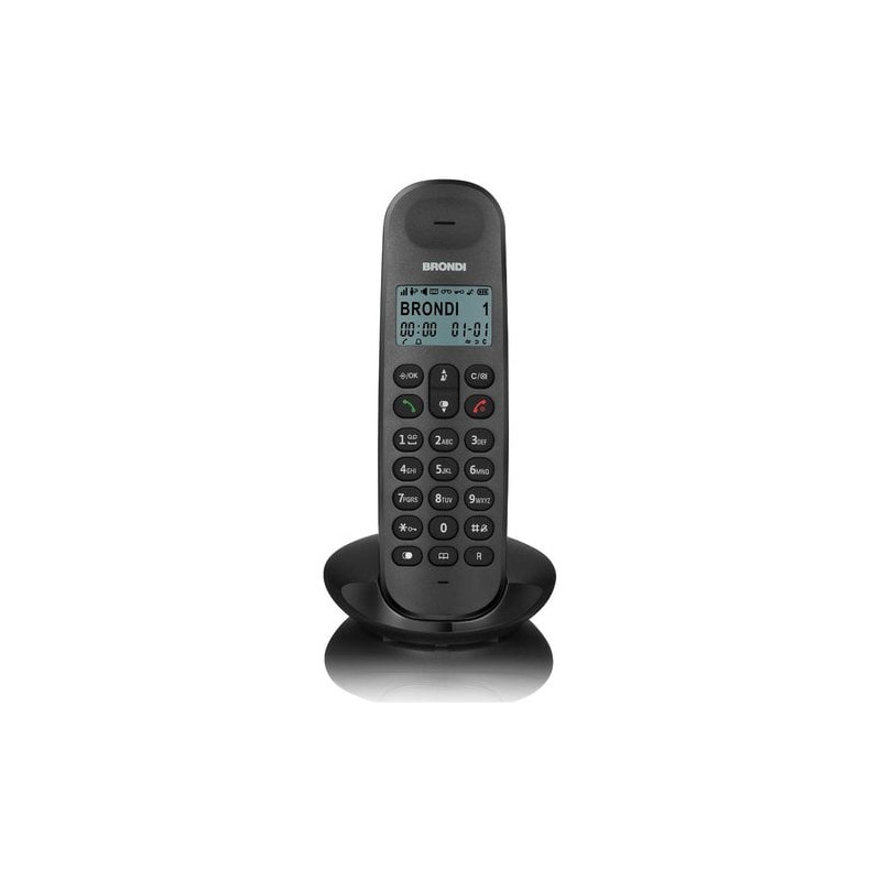 telefono cordless brondi lotus nero [10279090]