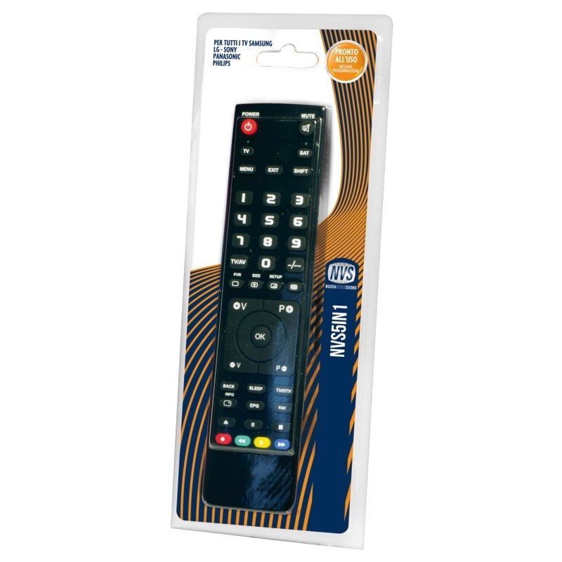 telecomando tv nuova videosuono nvs5in1 lg/samsung/sony/panasonic/philips