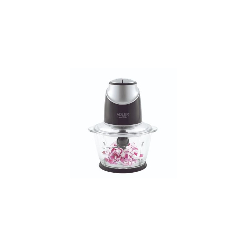 tritatutto adler ad 4082 con ciotola in vetro 1.2l 300w nero/argento