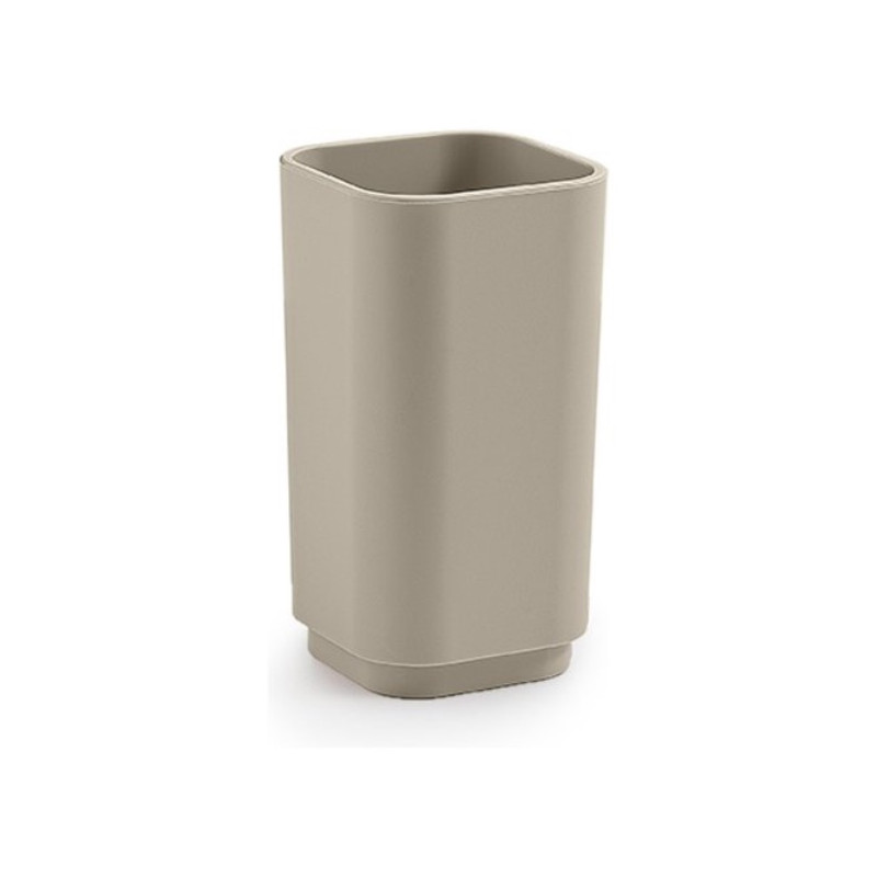 bicchiere porta spazzolino gedy 6398 66m seventy 65x122x65mm beige