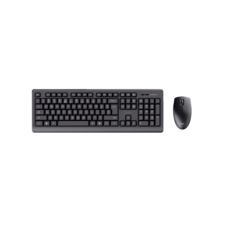 set tastiera e mouse trust primo 25347 wireless nero [primo wireless