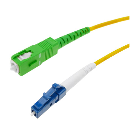 cavo fibra ottica techly monomodale 1m giallo