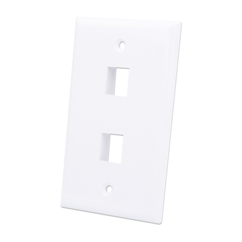 placca porta techly frutti 2 posti mod.503 bianco