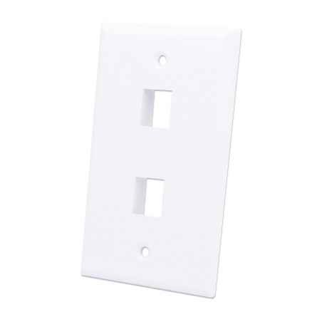 placca porta techly frutti 2 posti mod.503 bianco