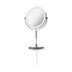 specchio cosmetico a led medisana cm 844 2in1 1000mah argento [88553]