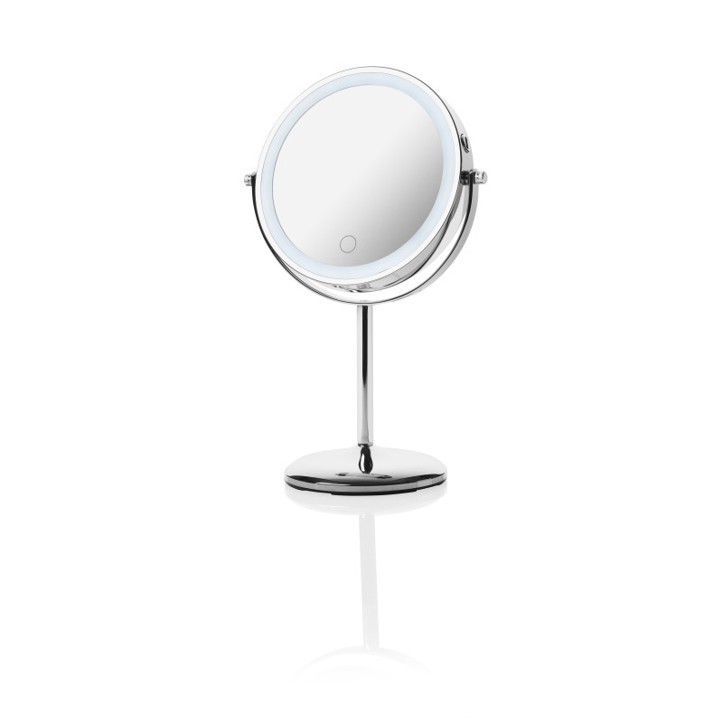 specchio cosmetico a led medisana cm 844 2in1 1000mah argento [88553]