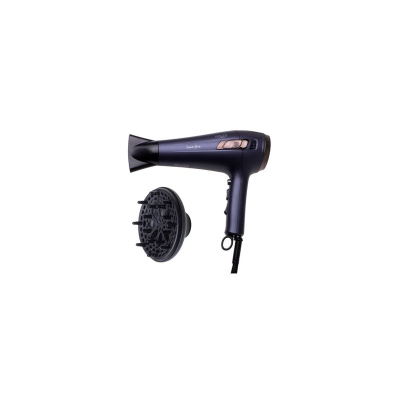 asciugacapelli adler ad 2273 2400w viola scuro [ad 2273]