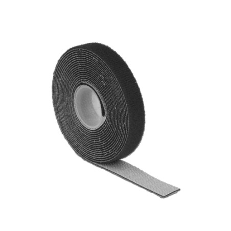 fermacavi delock in velcro 3000x13mm 1x rotolo nero [18710]