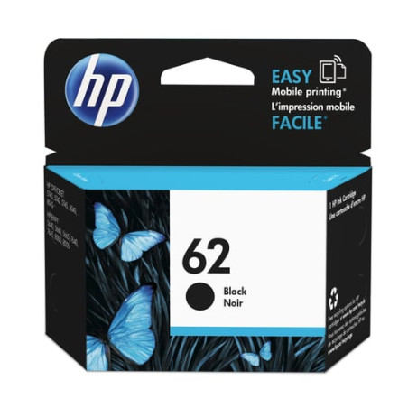 Cartuccia hp 62 nero originale per envy 55xx, 56xx, 76xx, officejet