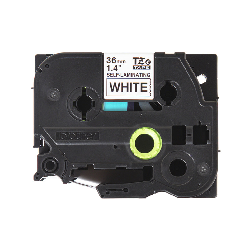 nastro etichettatrice brother 36mm nero/bianco [tzesl261]