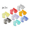 set di riparazione delock avvolgicavo e fascette per cavi multicolore