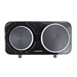 fornello elettrico esperanza ekh014k con 2 zone nero [ekh014k]