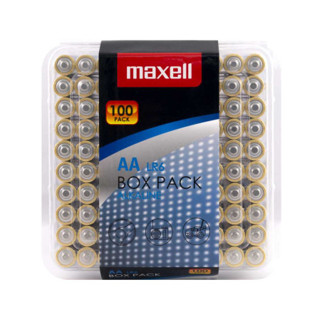 batterie alcaline maxell 790409 monouso aa lr6 1.5v oro 100pz [maxell
