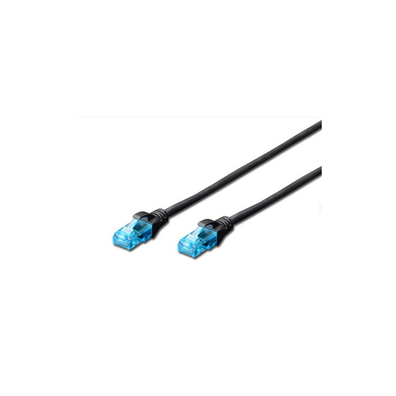 cavo di rete digitus cat 5e u-utp 26/7, 10m, nero [dk-1512-100/bl]