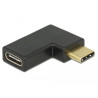adattatore delock usb usb/c m f angolato r/l 10gbps [65915]