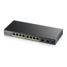 switch zyxel gs1100-10hp v2 gigabit ethernet 8porte nero [gs1100-10hp