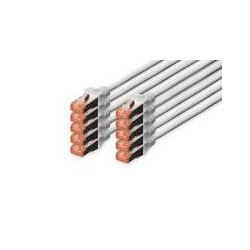 cavo patch digitus rj45 cat6 s/ftp 3m grigio 10pz [dk-1644-030-10]