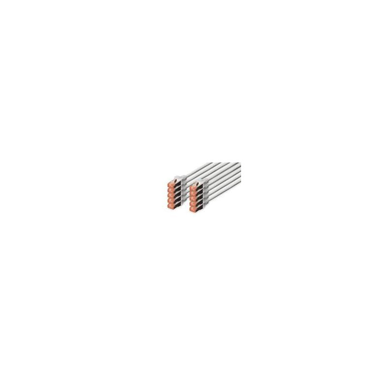cavo patch digitus rj45 cat6 s/ftp 3m grigio 10pz [dk-1644-030-10]