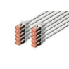 cavo patch digitus rj45 cat6 s/ftp 3m grigio 10pz [dk-1644-030-10]
