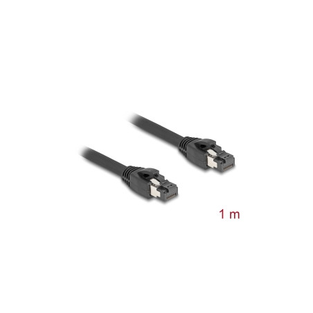 cavo di rete delock 80233 rj45 cat.8.1 s/ftp 1m fino a 40gbps nero