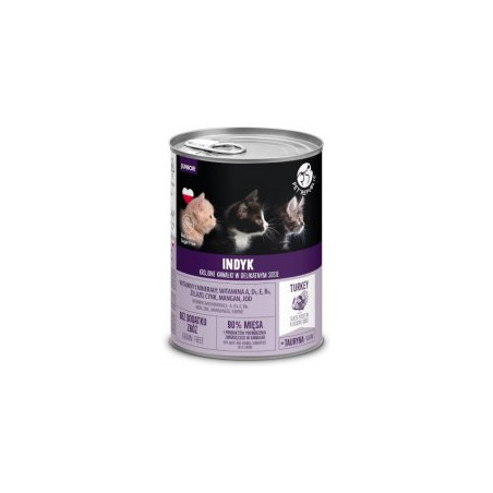 alimento umido petrepublic junior tacchino per gatti 400g
