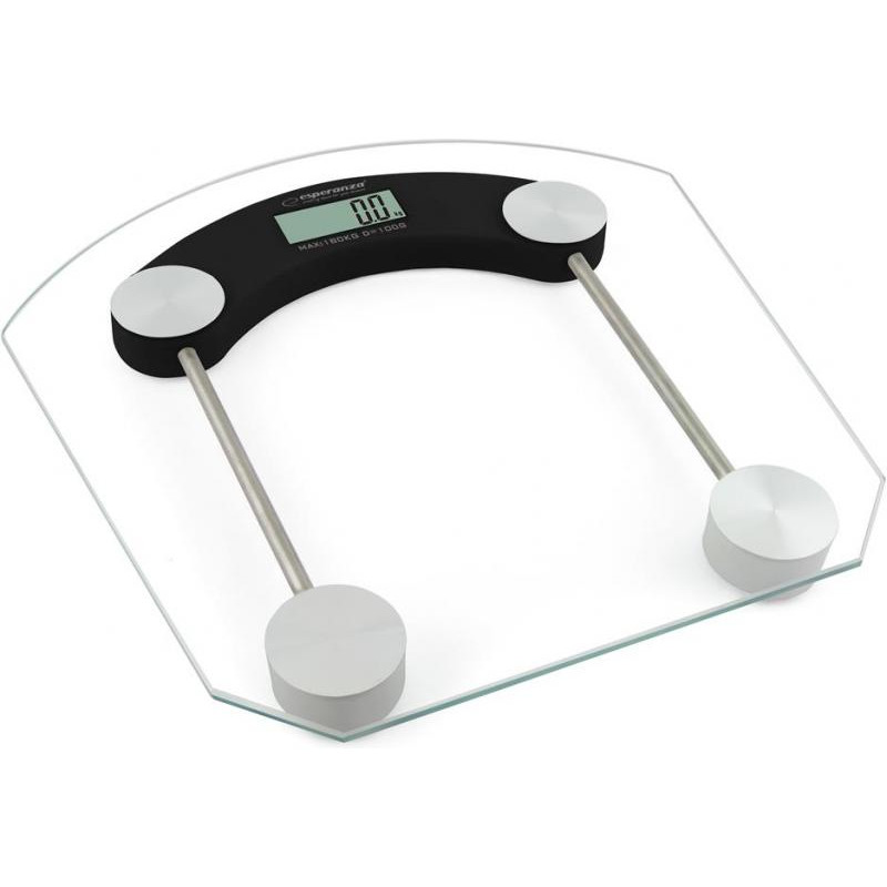 bilancia pesapersone esperanza pilates elettronica max 180kg trasparente