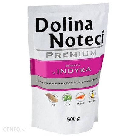 mangime per cani dolina noteci premium tacchino 500g