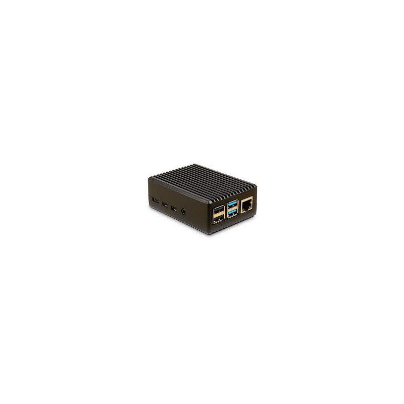 case inter-tech ods-716 per raspberry pi 4 b nero/alluminio