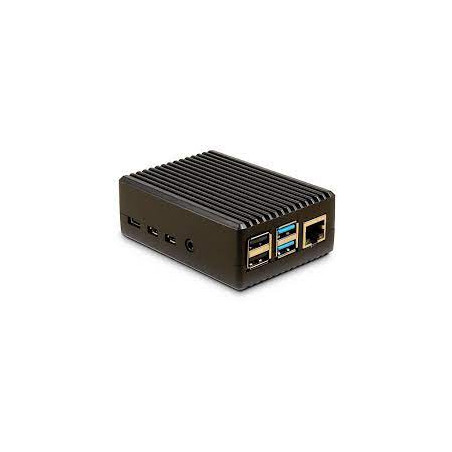 case inter-tech ods-716 per raspberry pi 4 b nero/alluminio