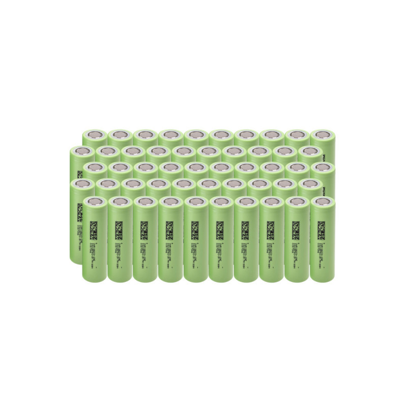 pila green cell domestica ricaricabile 3.7v verde chiaro 50pz [50gc18650nmc29]