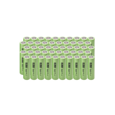pila green cell domestica ricaricabile 3.7v verde chiaro 50pz [50gc18650nmc29]