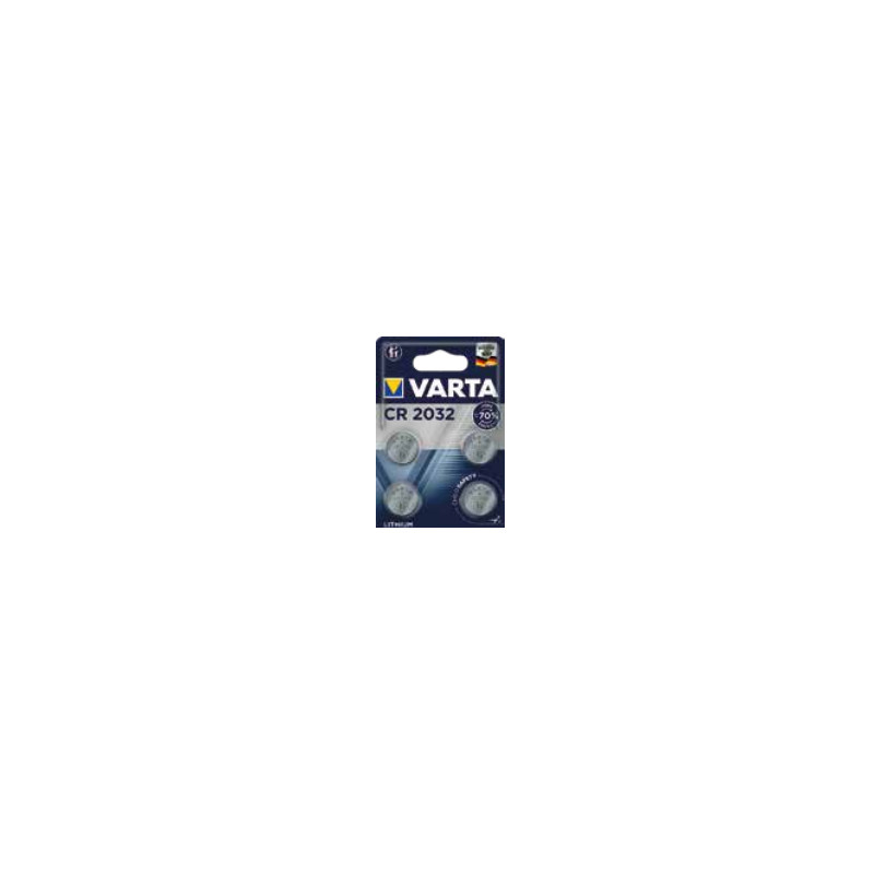 batteria a bottone varta lithium cr2032 3v 4pz [06032101404]
