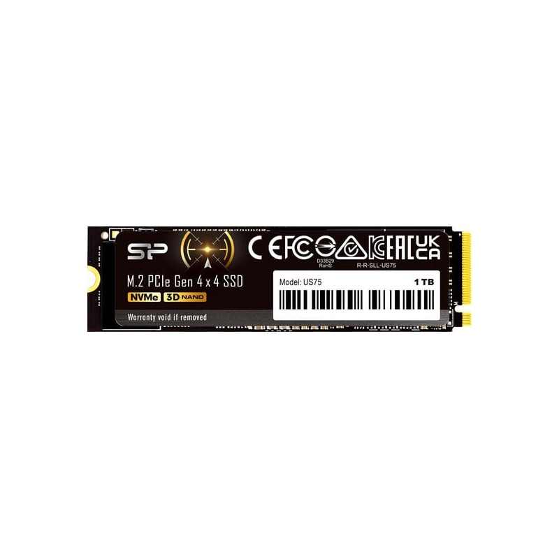 ssd 1tb silicon power us75 m.2/pcie nero [dgsipwkt01us751]