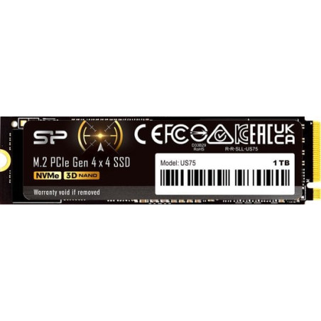 ssd 1tb silicon power us75 m.2/pcie nero [dgsipwkt01us751]