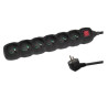 multipresa tipo e esperanza elk219k 6gn/5m nero [elk219k]